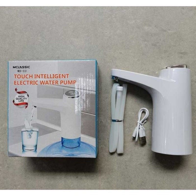 Mclassic MD-03 Touch Intelligent Electric Water Pump – Rechargeable Automatic Dispenser For Bottled Water With One-Touch Operation (Random Color)